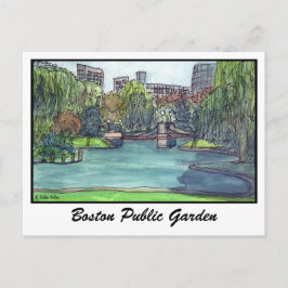 Cartão Postal Jardim público de Boston
