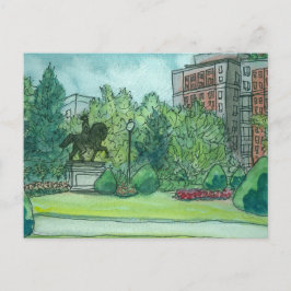 Cartão Postal Jardim Público de Boston