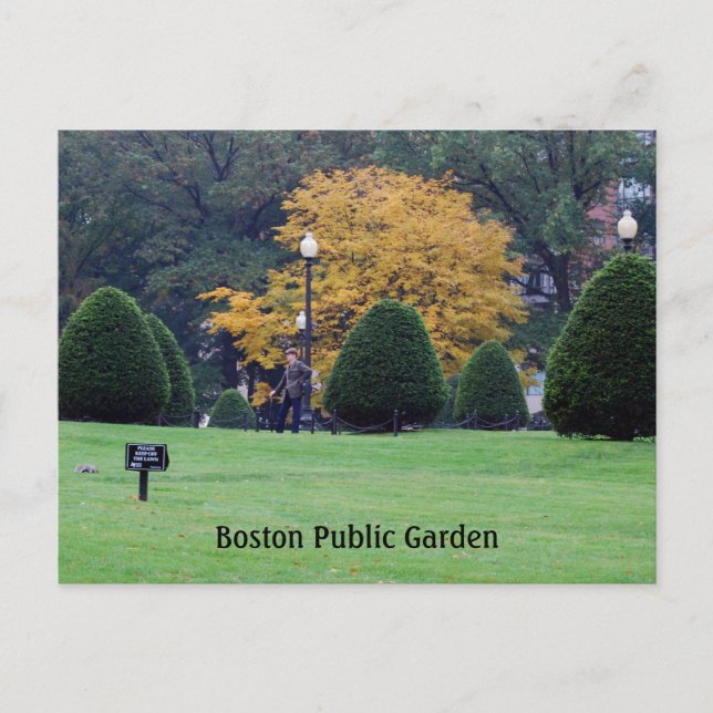 Cartão Postal Jardim Público de Boston (Frente)