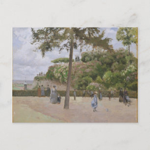 Cartão Postal Jardim Público de Pontoise 1874