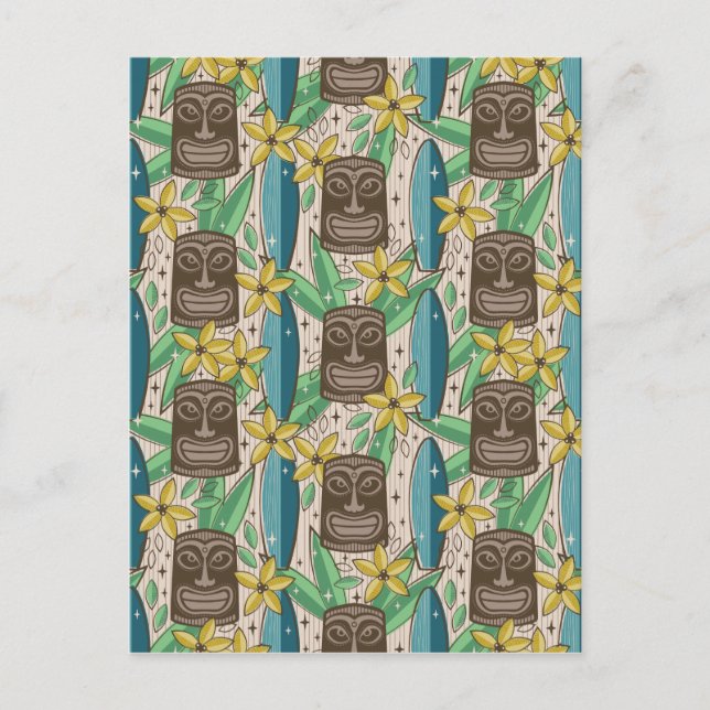 Cartão Postal Jardim Tiki (Frente)