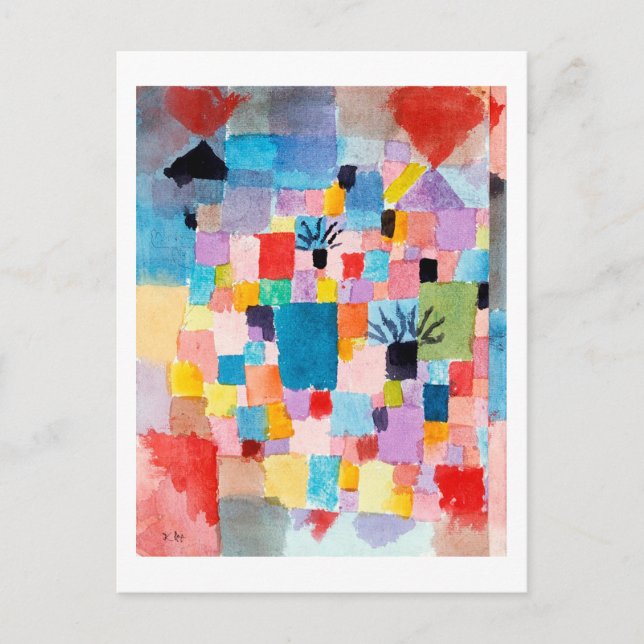 Cartão Postal Jardim Tunisino, Klee (Frente)