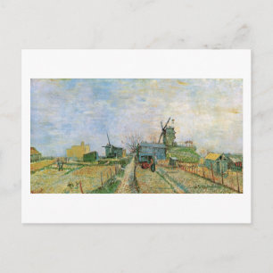 Cartão Postal Jardim Vegetal em Montmartre Van Gogh Belas Artes