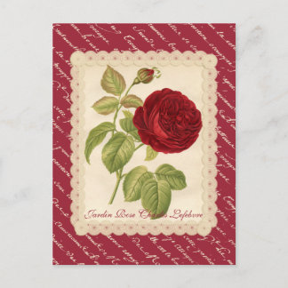 Cartão Postal Jardin Rosa Charles Lefebvre