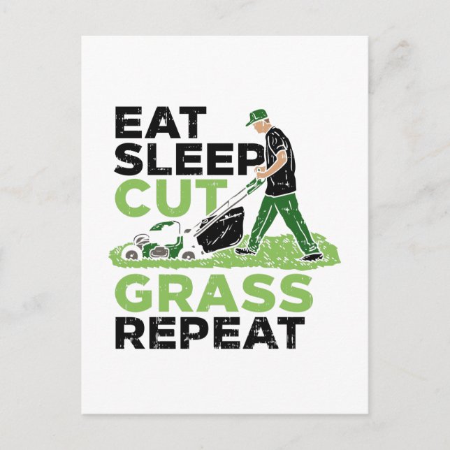 Cartão Postal Jardineiro de Cuidados Secundários (Frente)