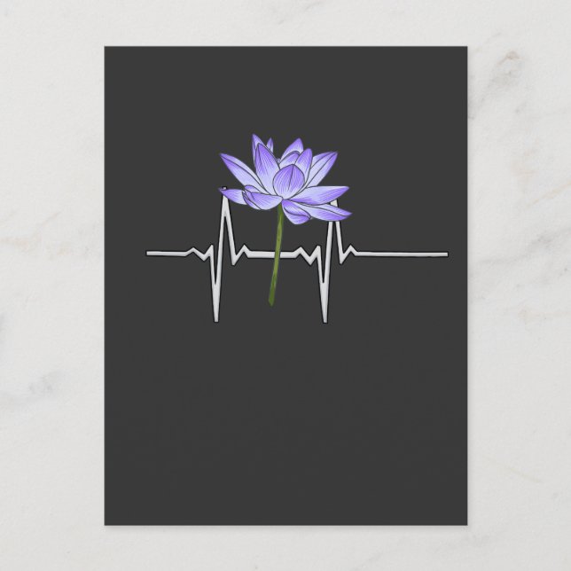 Cartão Postal Jardineiro de Flor Roxo (Frente)