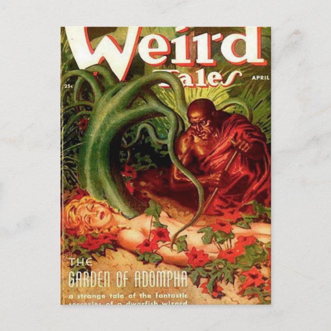 Cartão Postal Jardineiro e Mulher Cochilando (Frente)