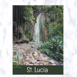 Cartão Postal Jardins Botânicos Diamond St Lucia