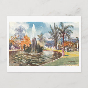 Cartão Postal Jardins Botânicos Vintage, Brisbane, Austrália