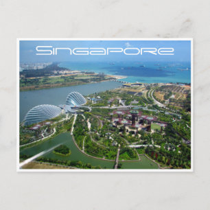 Cartão Postal jardins da baía de singapura