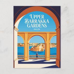 Cartão Postal Jardins da Upper Barrakka Malta