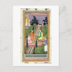 Cartão Postal Jardins d'água, do Álbum Clive (guache no pa)