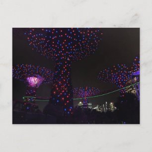 Cartão Postal Jardins de Cingapura pela Baía #3 Cartão-postal