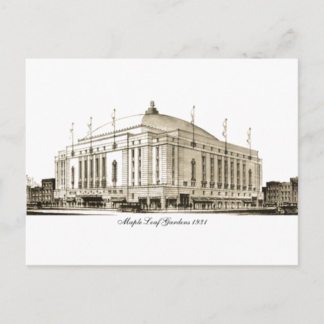 Cartão Postal Jardins de Folha de Maple 1931 (Frente)