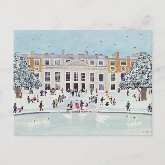 Cartão Postal Jardins de Fonte do Palácio de Hampton Court (Frente)