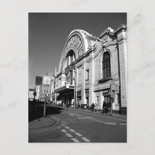 Cartão Postal Jardins de inverno, B/W (Frente)