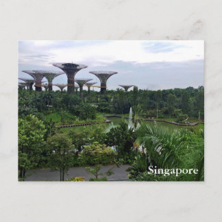 Cartão Postal Jardins de Singapura na Baía