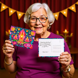 Cartão Postal Jardins Diwali Encantados