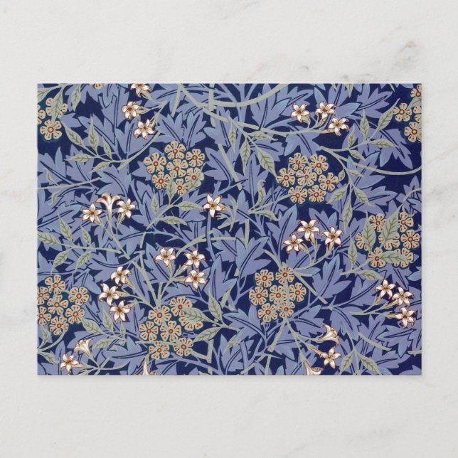Cartão Postal Jasmine por William Morris (Frente)