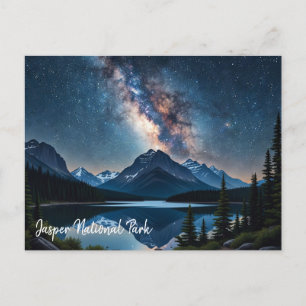 Cartão Postal Jasper National Park Canada à noite