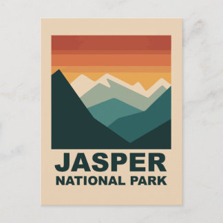 Cartão Postal Jasper National Park Minimalist Outdoor Design