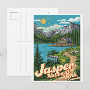 Cartão Postal Jasper Nationla Park Alberta canada presentes de v