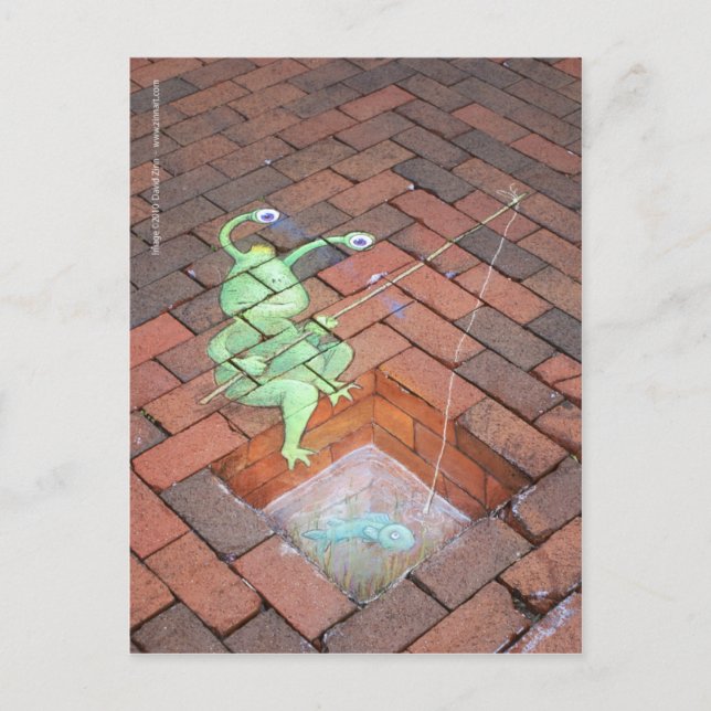 Cartão Postal jato de pesca (Frente)