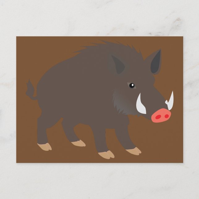 Cartão Postal Javali (Frente)