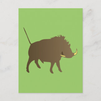 Cartão Postal Javali selvagem