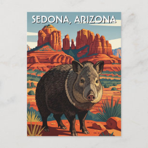 Cartão Postal Javelina na vertical Viagem de Arizona de Sedona