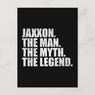 Cartão Postal Jaxxon name, Jaxxon The Man The Myth The Legend