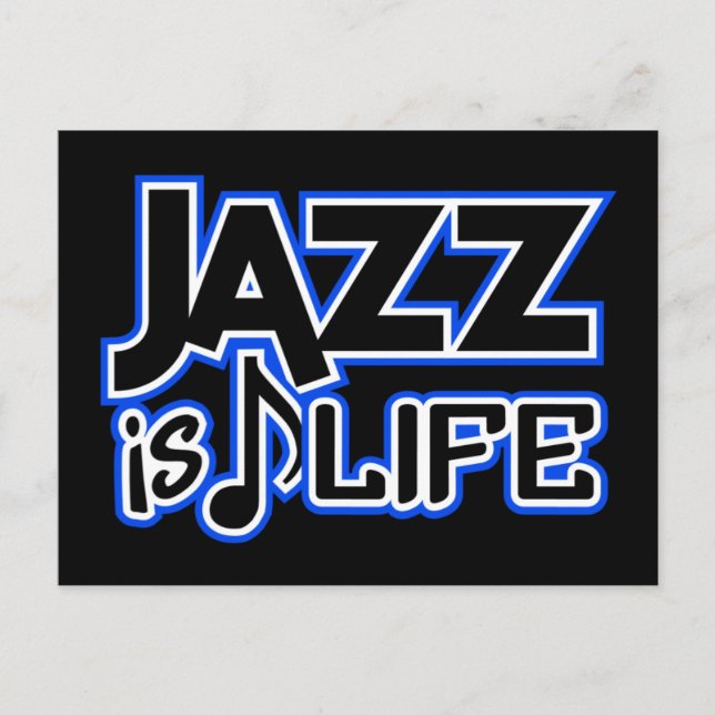 Cartão postal Jazz (Frente)