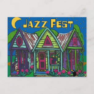 Cartão Postal Jazz Fest Houses
