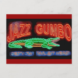 Cartão Postal Jazz Gumbo