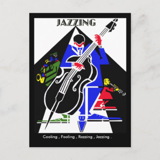 CARTÃO POSTAL JAZZING.