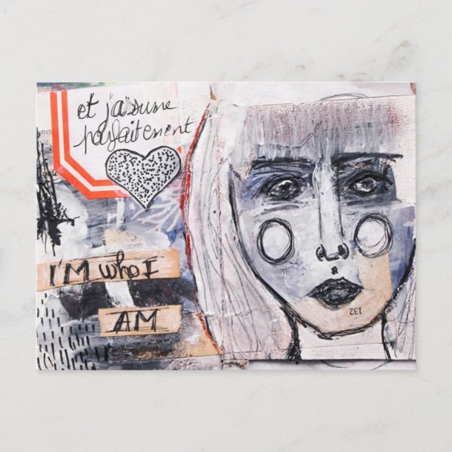 Cartão Postal Je suis (Frente)