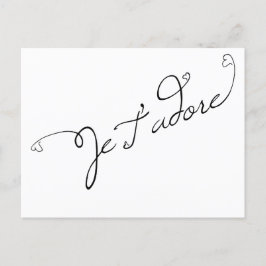 Cartão Postal Je T' adore