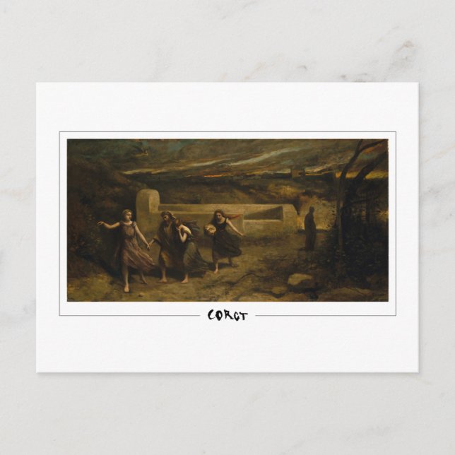 Cartão Postal Jean-Baptiste-Camille Corot #43 - Belas Artes (Frente)