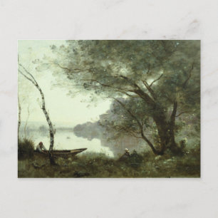 Cartão Postal Jean-Baptiste-Camille Corot - O Boatman