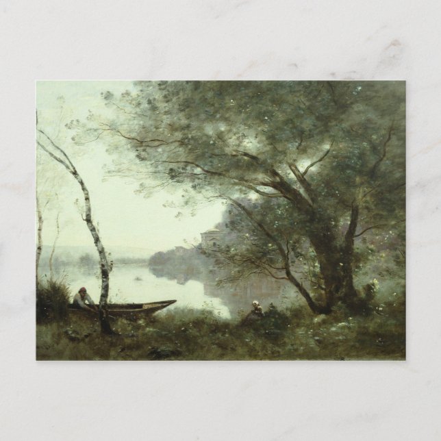 Cartão Postal Jean-Baptiste-Camille Corot - O Boatman (Frente)