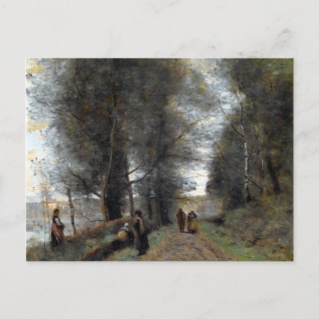 Cartão Postal Jean-Baptiste-Camille Corot Ville d'Avray (Frente)