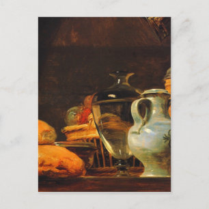 Cartão Postal Jean-Baptiste-Simeon Chardin - Vida estática