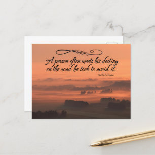 Cartão Postal Jean de La Fontaine Inspirational Cote "Destino"