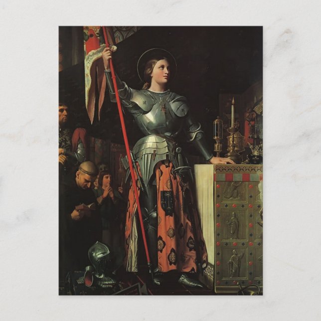 Cartão Postal Jean Dominique Ingres - Joan of Arc (Frente)