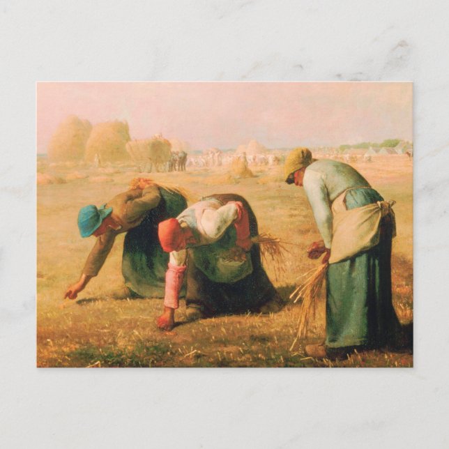 Cartão Postal Jean Francois Millet - Os Ceifeiros 1857 (Frente)