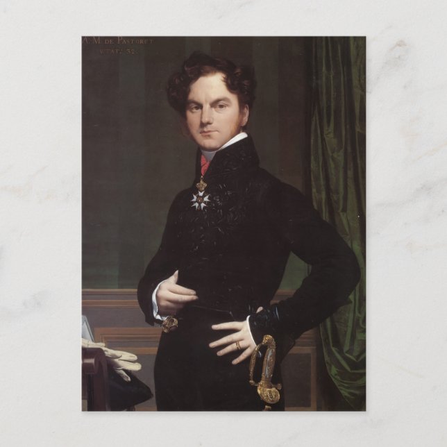Cartão Postal Jean Ingres- Amedee-David, Comte de Pastoret (Frente)