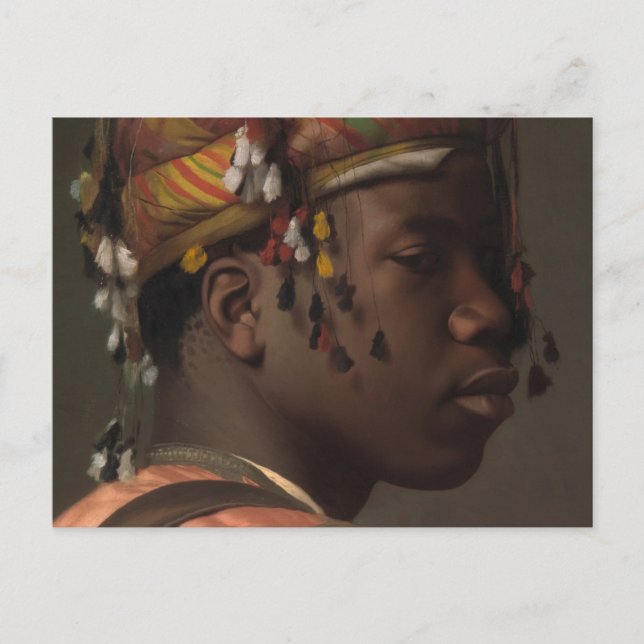 Cartão Postal Jean-Leon Gerome Black Bashi-Bazouk (face) 1869 (Frente)