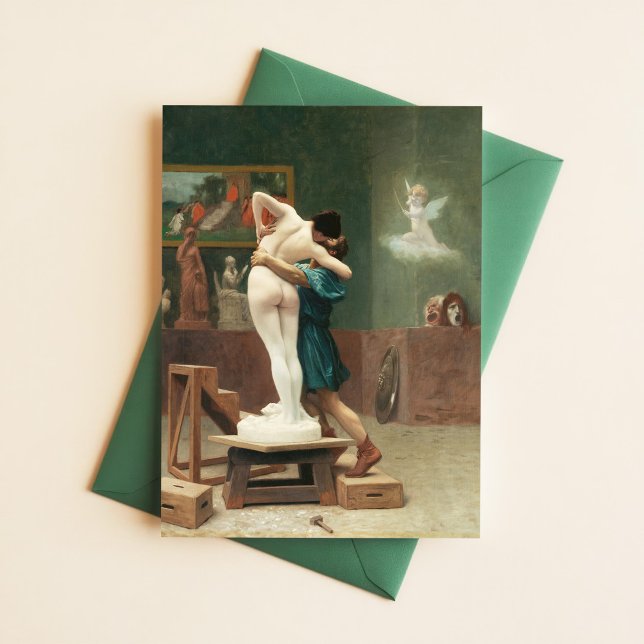 Cartão Postal Jean-Leon Gerome Pygmalion e Galatea Myth Art (Criador carregado)