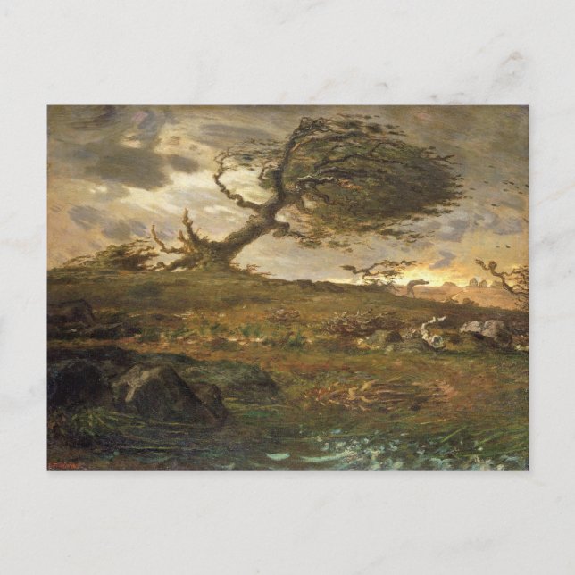 Cartão Postal Jean Millet Painting (Frente)