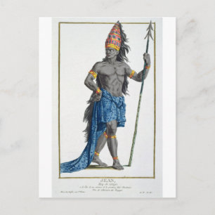 Cartão Postal Jean, Rei do Congo, gravado por Pierre Duflos